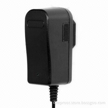 AC/DC Adapter for CCTV Cameras with 12V/1A Output Standard and 15W Maximum Output Power, Europe-plug